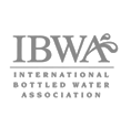 international bottled water association gray logo