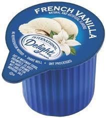 french vanilla international delight branded creamer cup