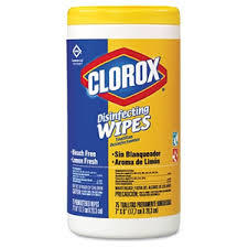 clorox branded disinfecting wipes container
