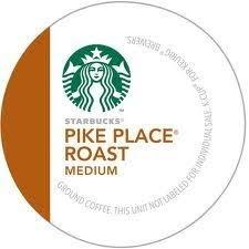 starbucks branded pike place roast keurig coffee pod